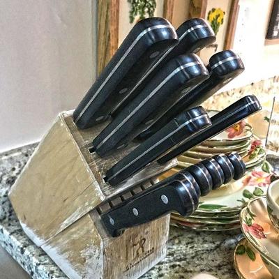 j.a. henckels international eversharp pro 13-pc knife block set. $45