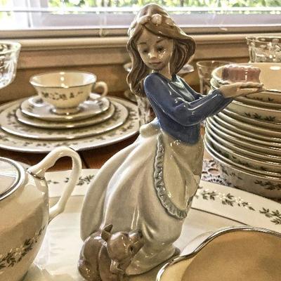 Nao by Lladro Girl holding cake. $45