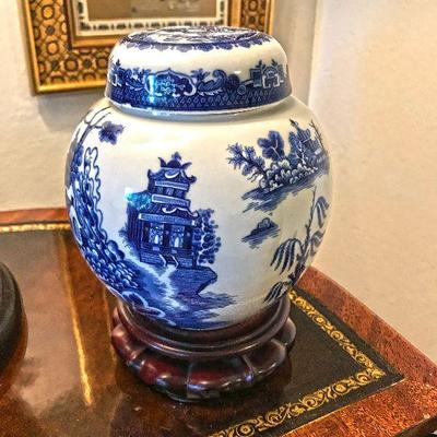 "Willow" blue and white. $20