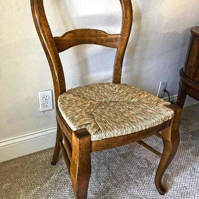 Chair with straw seat. $40 each (we have 2 matching chairs)