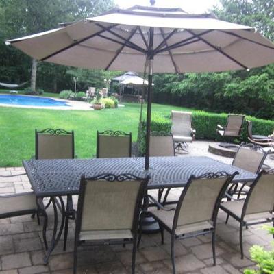 Martha Stewart Beautiful Outdoor Wicker Suite
Members Mark Agio Patio Seating and Bar with Seating
Outdoor Cantilever Umbrella