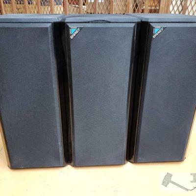 353: 3 Energy Home Theater Loudspeakers Model RVS
1 has original box