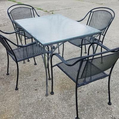 Wrought Iron Table and Chairs