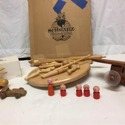 Vtg Wood Toys - FAO Schwarz