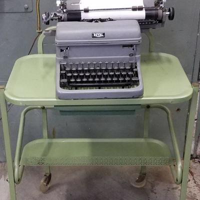 Vtg Royal Typewriter and Table