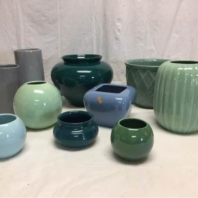 Vtg Haeger Pottery-Blues/Greens