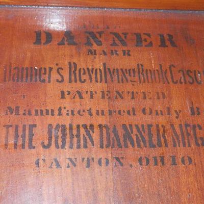 MARKINGS ON ROTATING BOOKCASE
