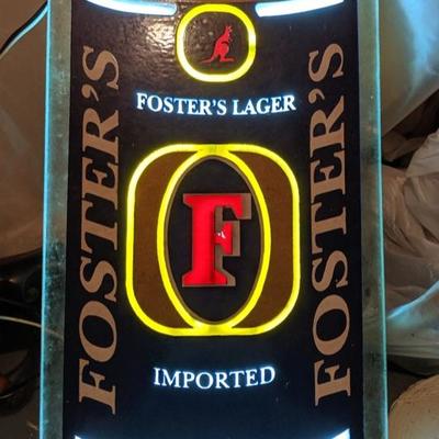 Fosters Light Up Sign 
