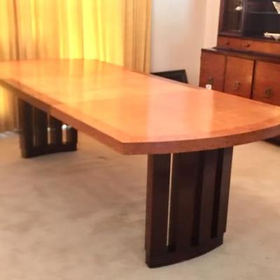 Mid Century table with three leaves - seat 12-14 or just 4