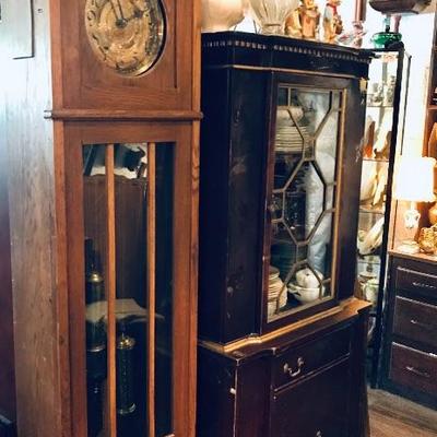 China cabinet is available.  *Grand father clock has sold