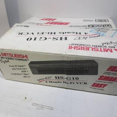 Mitsubishi 4 head Hi-Fi VCR model HS-G10, in origi ...