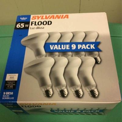 KHH016 Sylvania Floodlight Bulb, 9 Pack
