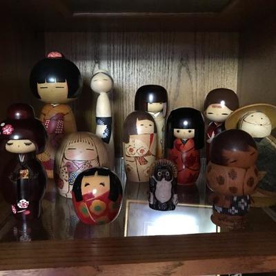 Selection Kokeshi Dolls