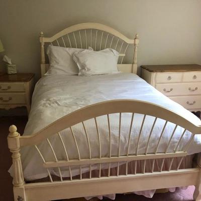 two sets of queen size bed set by ethan allen
