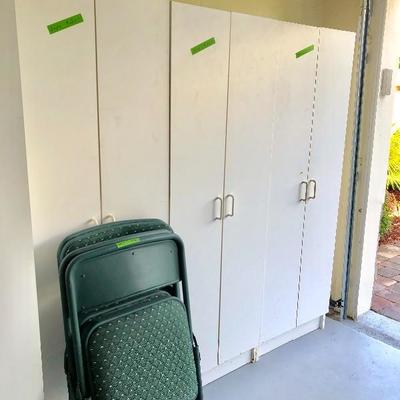 Folding chairs sold with table.