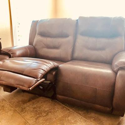 Southern Motion Double-Reclining Faux Leather Loveseat - $95 - (66W  40D  41H) 