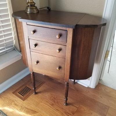 antique sewing table