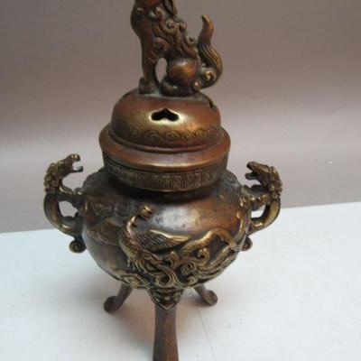 Chinese Bronze Incensor, signed