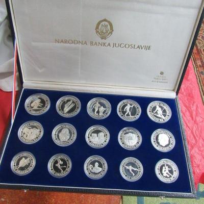 Yugoslavia Olympics .925 Silver Coins