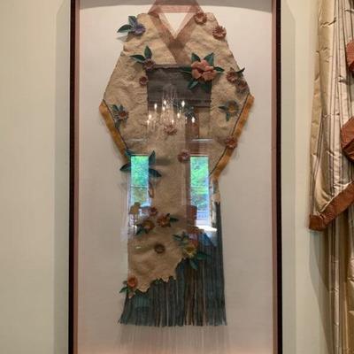 Diane Price, Kimono, Mixed Media on Linen