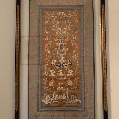 Chinese Tapestry, Framed