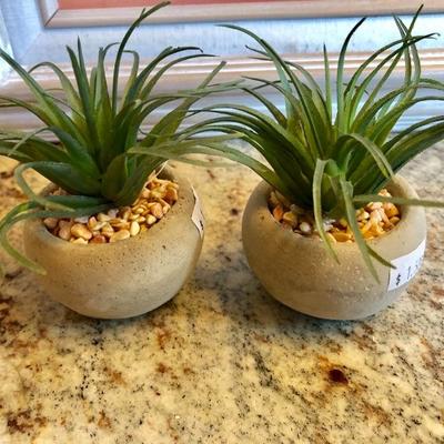 Tiny faux succulents