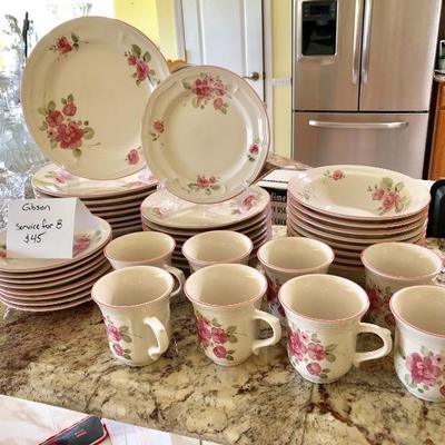 Gibson Service for 8 Dinnerware