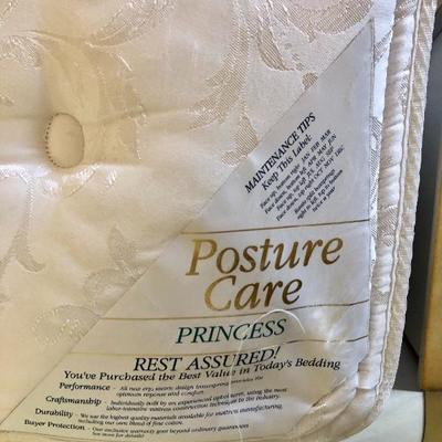 Posture Care "Princess" Queen Mattress and Box Spring - $75