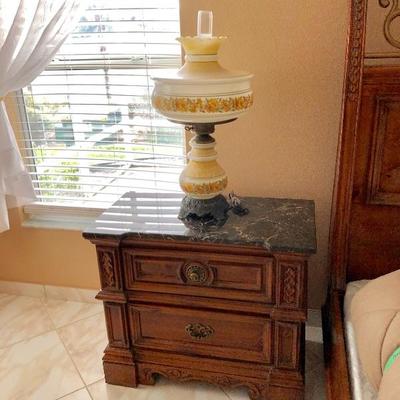 Night Stand w/Marble top - $85 - (32W  17D  28H)