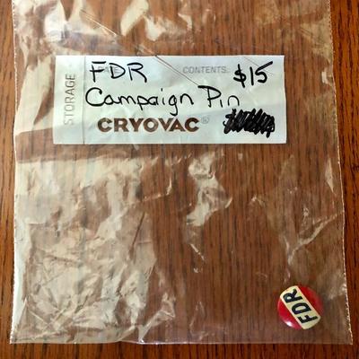 Vintage FDR Campaign Button