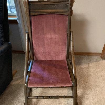 antique folding chair 