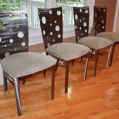 Set of 4 modern dining chairs