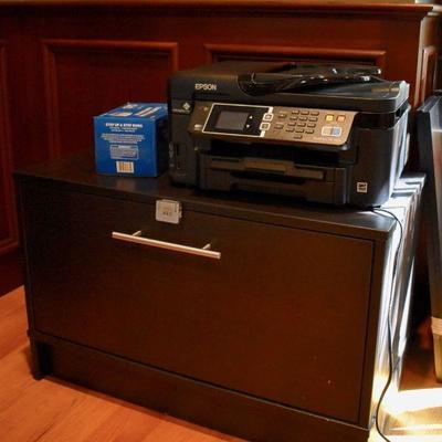 Epson printer and combination locking file cabinet