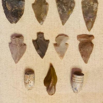 American Indian arrowheads