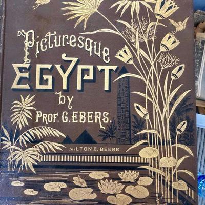 Vol I of a II-Volume set of 'EGYPT' books, published 1888. In VERY GOOD condition. 