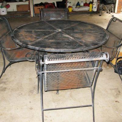 vintage expanded metal patio set BUY IT NOW $ 135.00