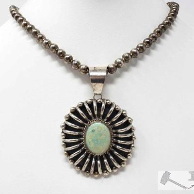 304: Vintage Sterling Opal Pendant & Vintage Beads Necklace, 65g
Sterling Silver | Genuine Sterling Opal | Vintage Sterling Opal Pendant...