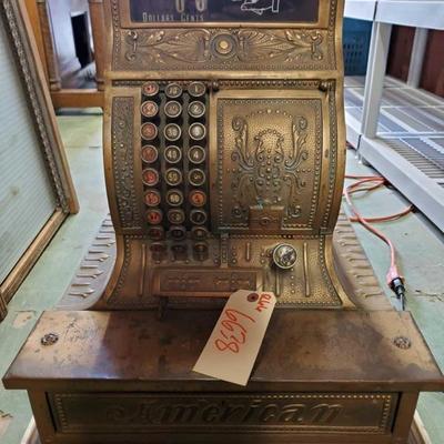 6638: 	
Very RARE vintage American Cash Register antique (1896)
SUPER COOL! And a RARE find to boot! Patented in 1896, this is an antique...