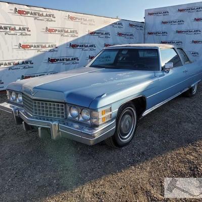 96: 1974 Cadillac Coupe DeVille, Blue
Hard top Coupe, power windows, power seats, casette player, AC 1974 Cadillac Coupe DeVille, Blue,...