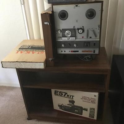 Akai x1800sd Super deluxe Reel to Reel with accessories kit ! Stay tuned for more photos as we continue setting up! 