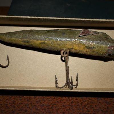 Primitive, Vintage, hand made fishing lure