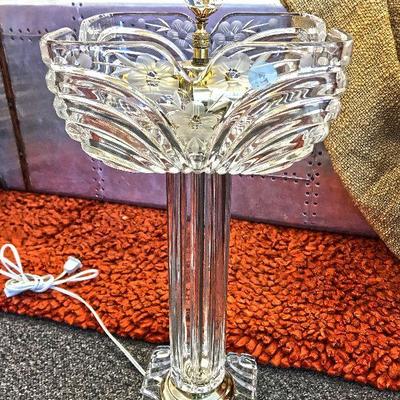 Crystal lamp. Estate sale price: $100