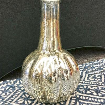 Large mercury glass vase. Almost 2 feet.