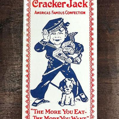 Ande Rooney Cracker Jack advertising porcelain reporduction sign. Really cool piece. Estate sale price: $38