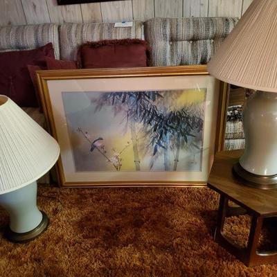 Framed Print, Lamps