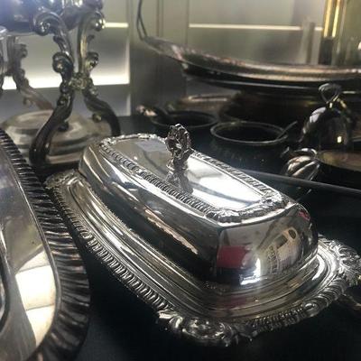 Silver Plate Butter Dish 