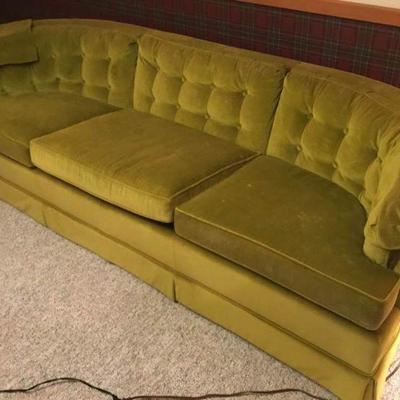 Green Curved Sofa