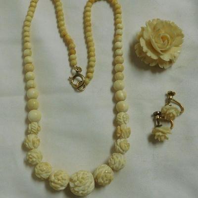 Necklace - Pin and Earring Set