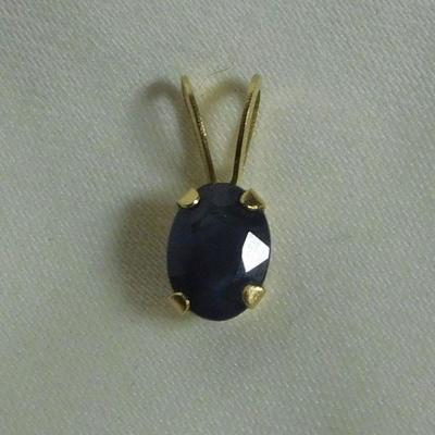 14 k Sapphire Pendant