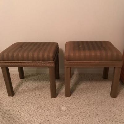 pair of upholstered seats 